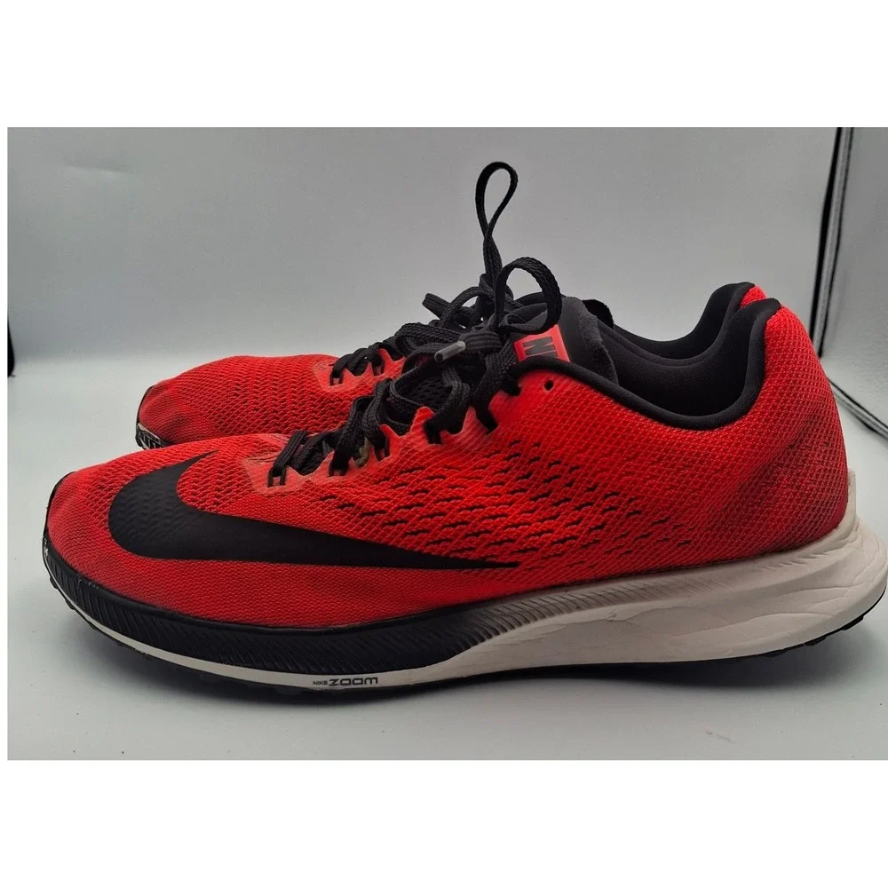 Nike Air Zoom Pegasus 35 Mens 10 Bright Crimson Black Running Shoes 942851-601
